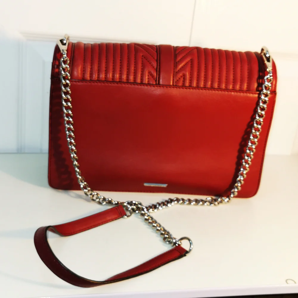 Women's Rebecca Minkoff Burgundy Quilted Crossbody Bag - Picture 4 of 16